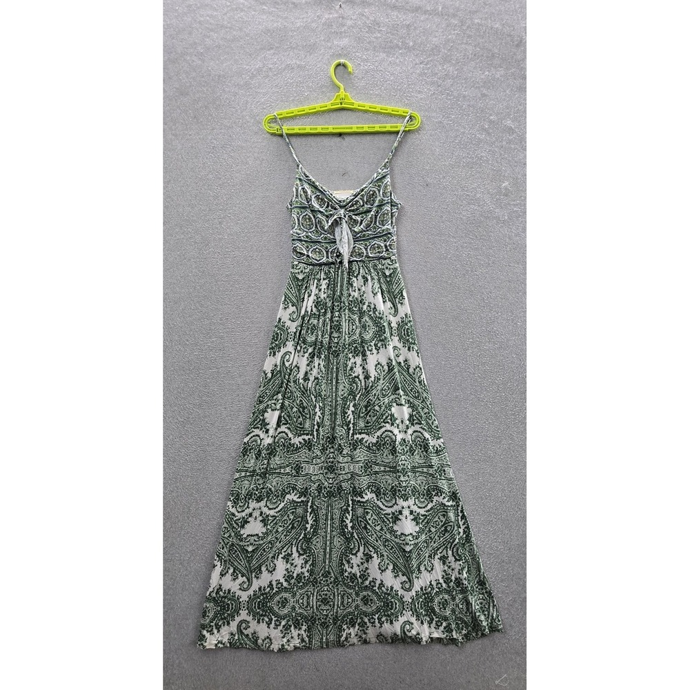 Moulinette Soeurs Anthropologie Women Dress XS Green‎ Paisley Maxi Sundress
